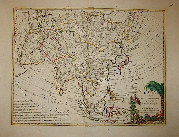 Zatta Antonio (1722-1804) L'Asia divisa ne' suoi principali Stati  1777 Venezia